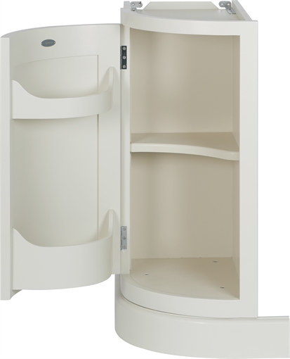 Chichester Corner Bathroom Sink Cabinet With Curved Door ...